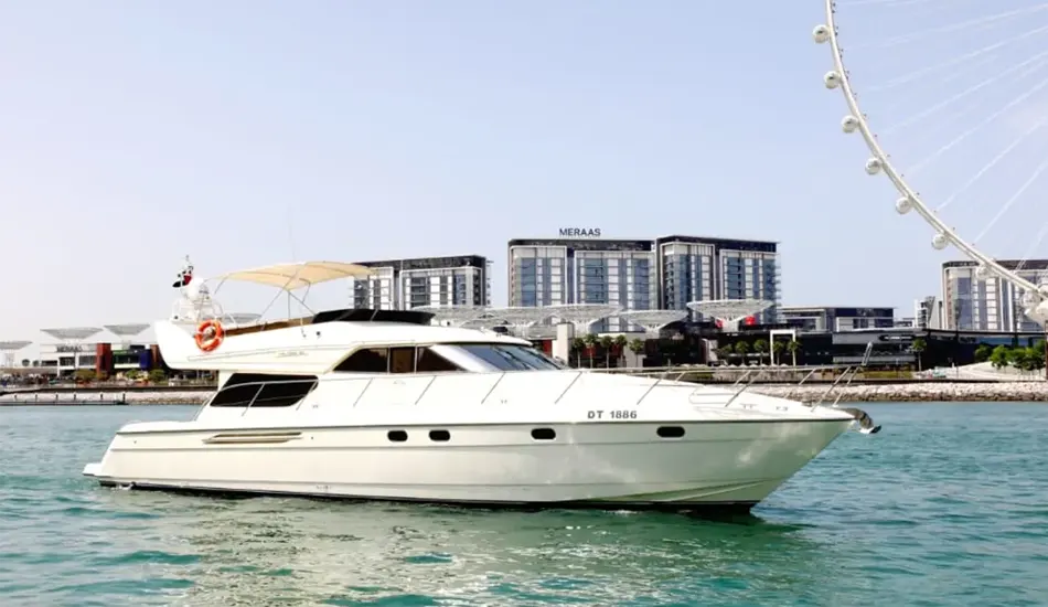 yacht rental dubai with slide